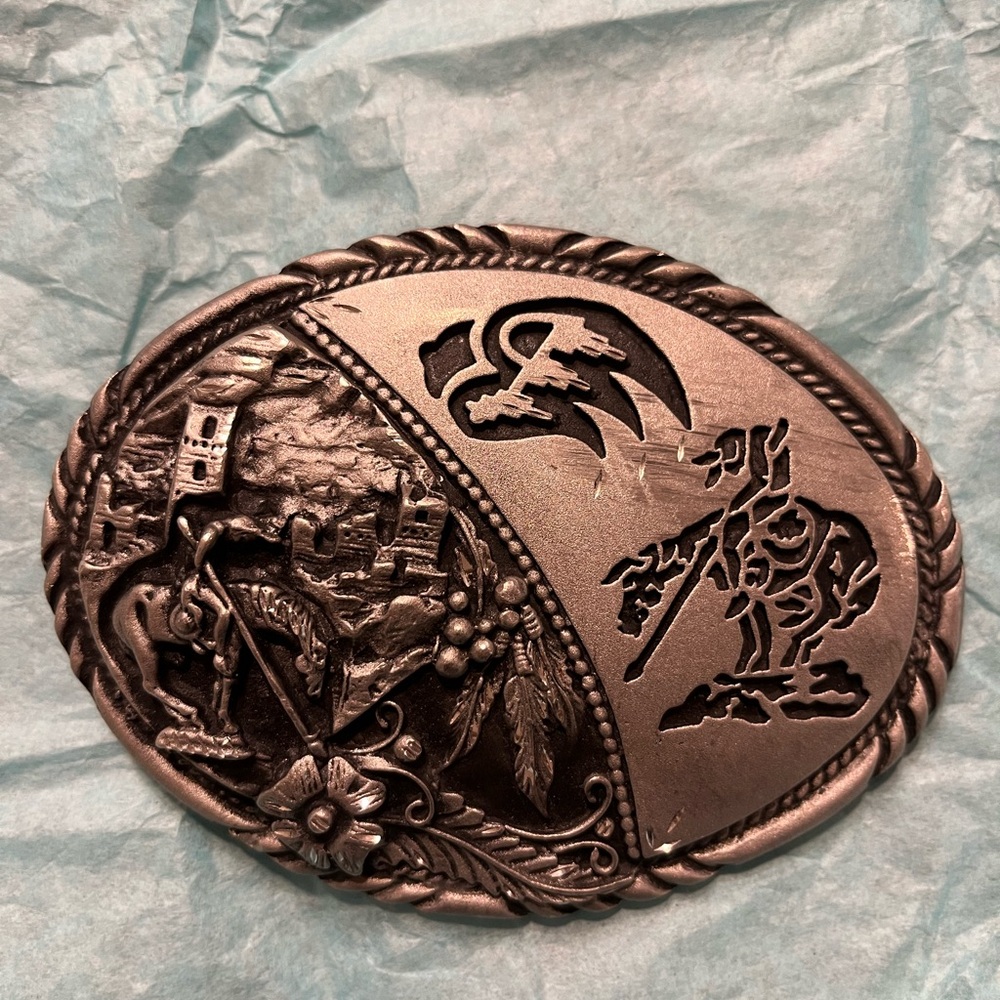SSI HANDCRAFTED METAL BUCKLE.